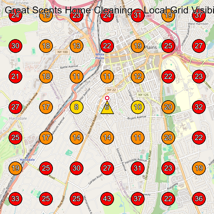 Great Scents Home Cleaning GeoGrid visibility map for House Cleaning Service in None